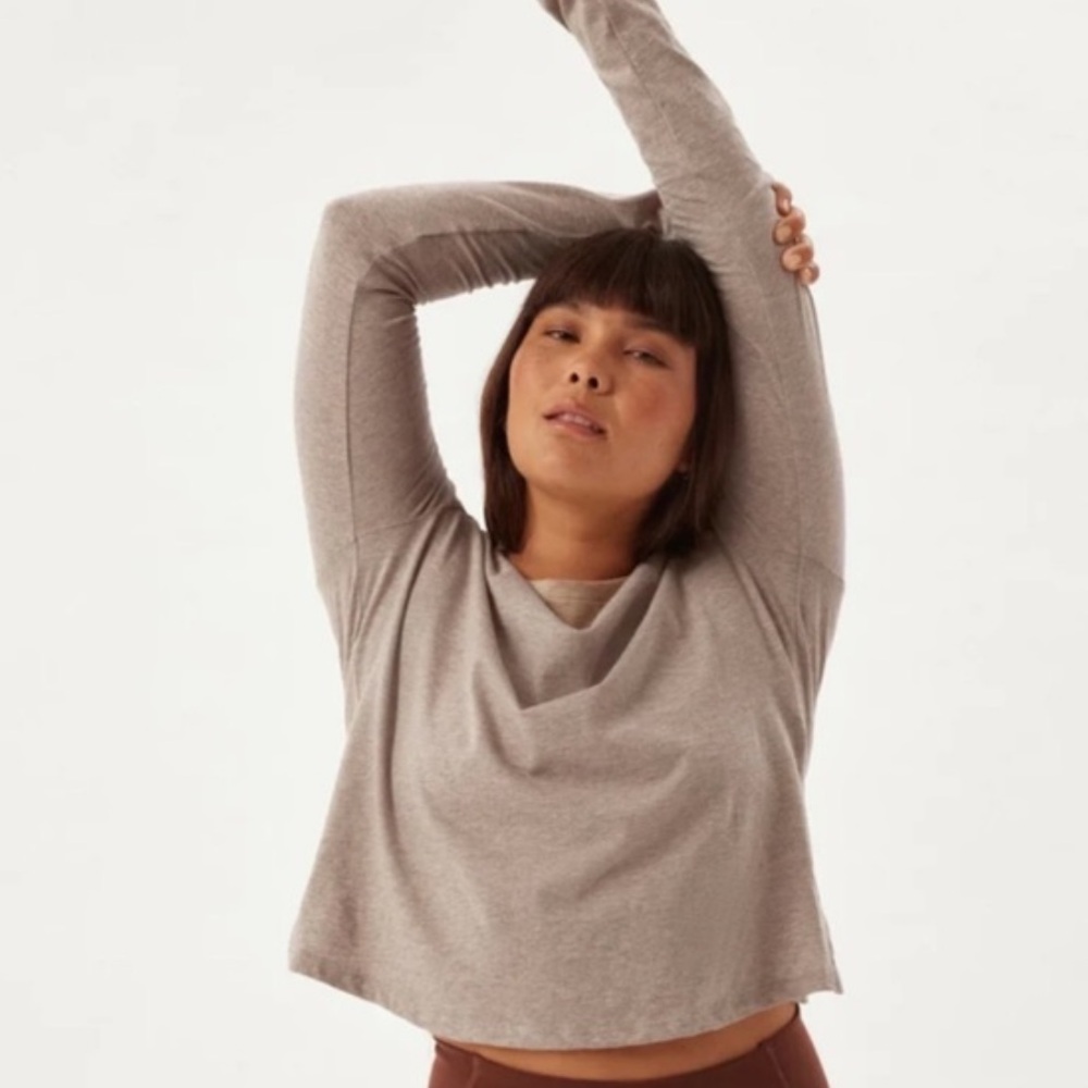 Girlfriend Collective Gray Long Sleeve Tee